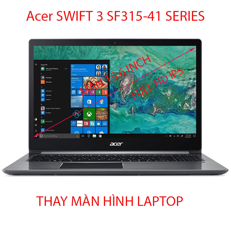màn hình Laptop Acer SWIFT 3 SF315-41 Series RODX R6J9 Full HD IPS