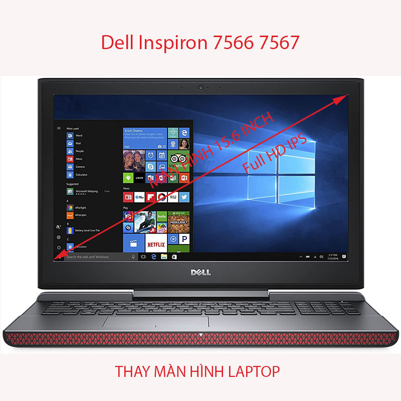 màn hình Laptop Dell Inspiron 7566 7567 Full HD IPS
