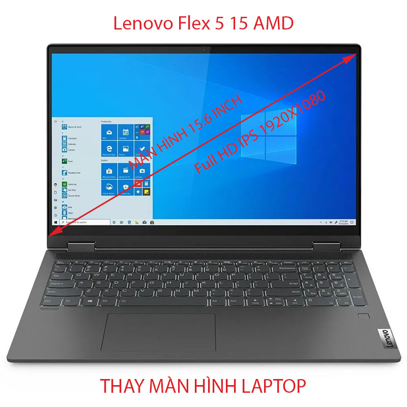 màn hình Laptop  Lenovo Flex 5 15 AMD Full HD IPS