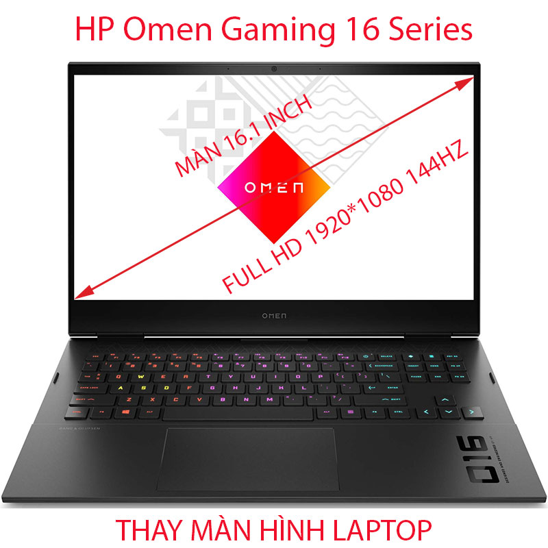 màn hình Laptop HP Omen Gaming 16 ( b0127TX b0141TX b0142TX b0176TX b0177TX b0178TX b0013dx  )