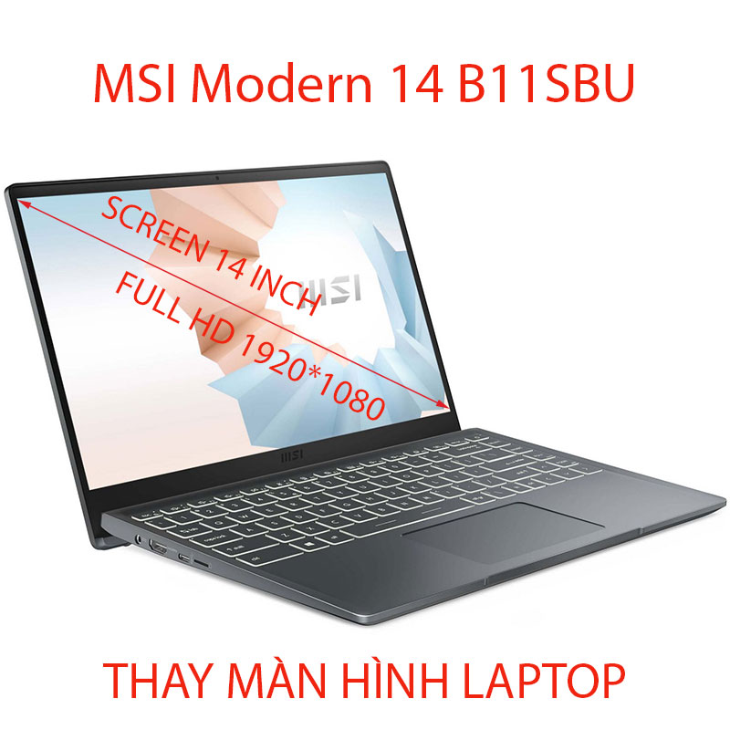 màn hình Laptop MSI Modern 14 B11SBU B11MOU 14 inch FHD IPS