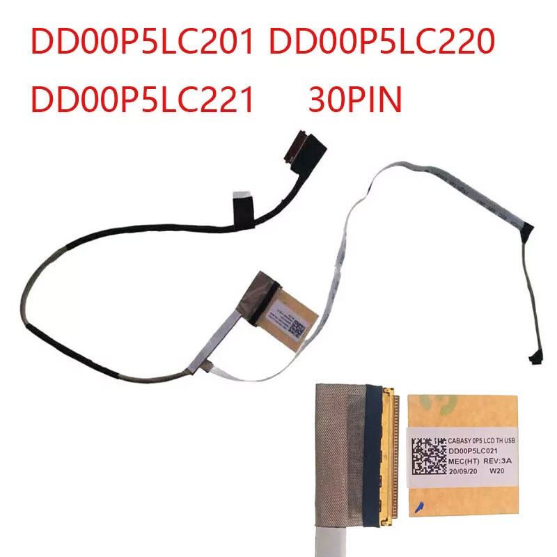 cable cáp màn hình HP 15-dy 15s-fq-eq-ER 15-ef tpn-q230 Dd00p5lc021 Dd00p5lc001 30 Pin