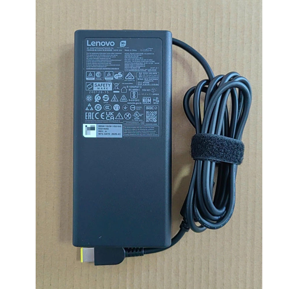 Sạc Lenovo Legion  5 16IRX10 16IAX10 16ADR10 R7000P Y7000P 2025 245W Slim chân USB ( 20V-12.25A )