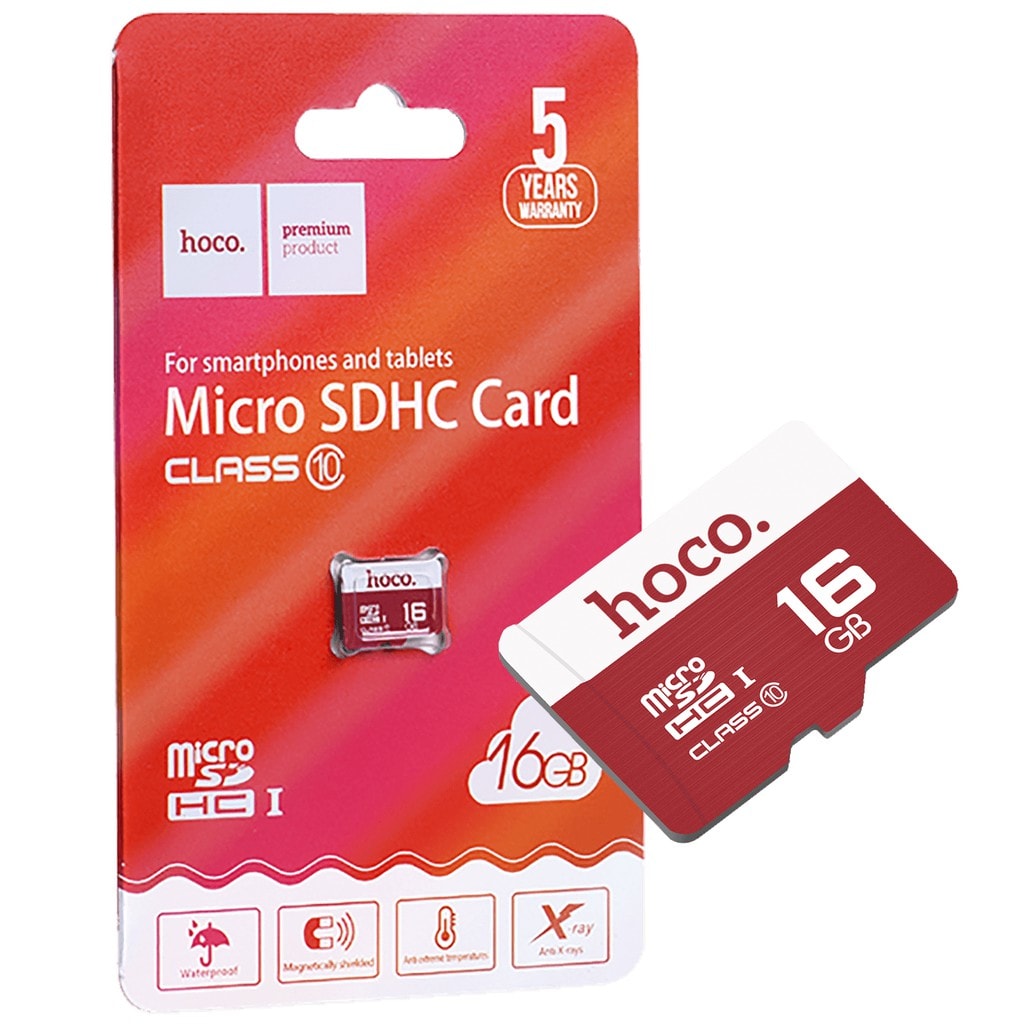 Thẻ Nhớ Micro SD Hoco 16Gb Class 10 - Hàng Chính Hãng - Bảo Hành 1 Đổi 1 5 năm
