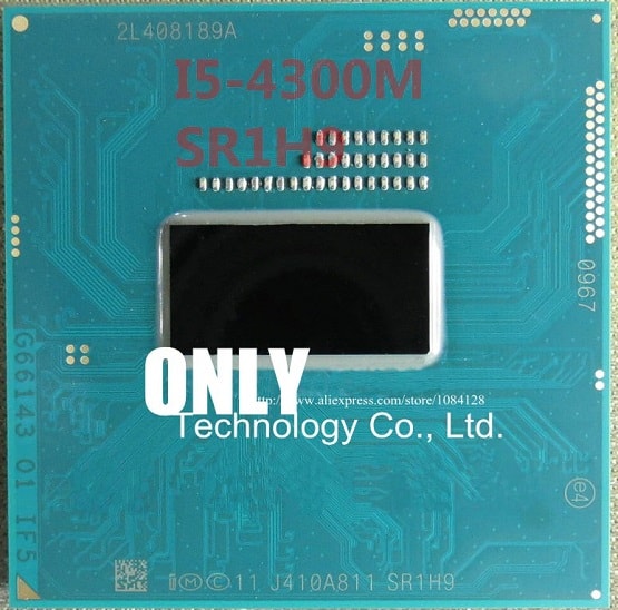CPU Laptop Intel Core i5 4300M, 3MB Cache, tối đa 3.30GHz, Intel HD Graphics 4600