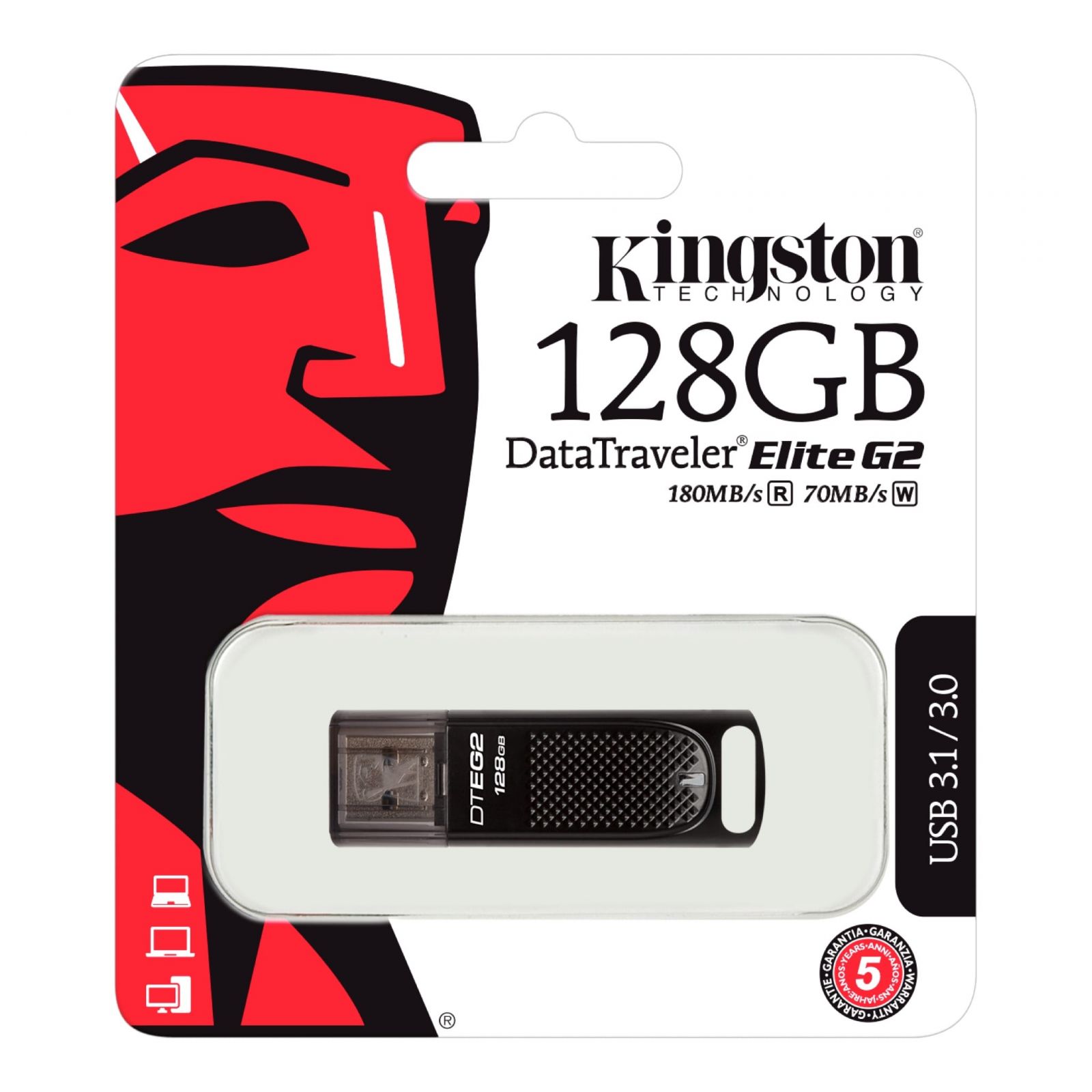 USB 3.0 Kingston 128GB DT100G3 Tích hợp Mini Windows