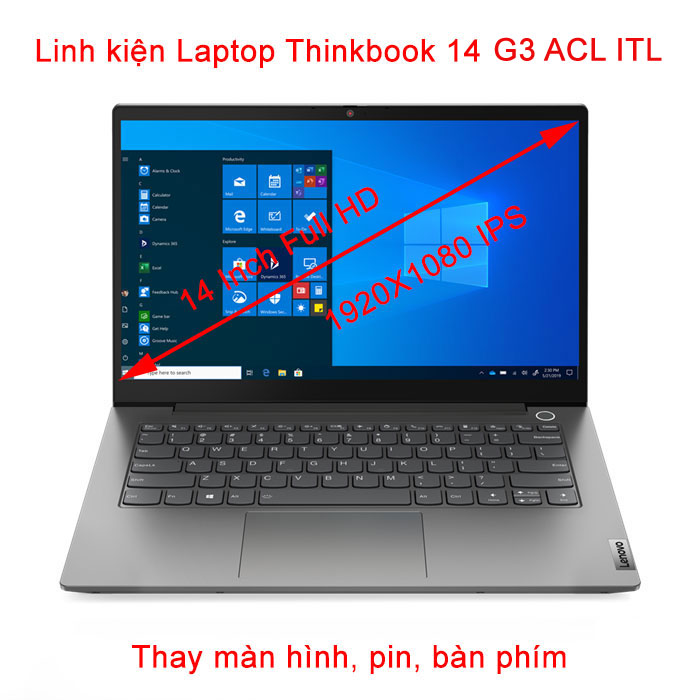 Màn hình Laptop Thinkbook 14 G3 ACL ITL 14 inch FULL HD IPS
