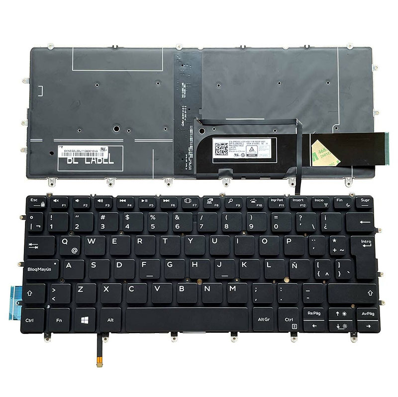Bàn phím laptop Dell XPS 9370 9380 chuẩn US có đèn led