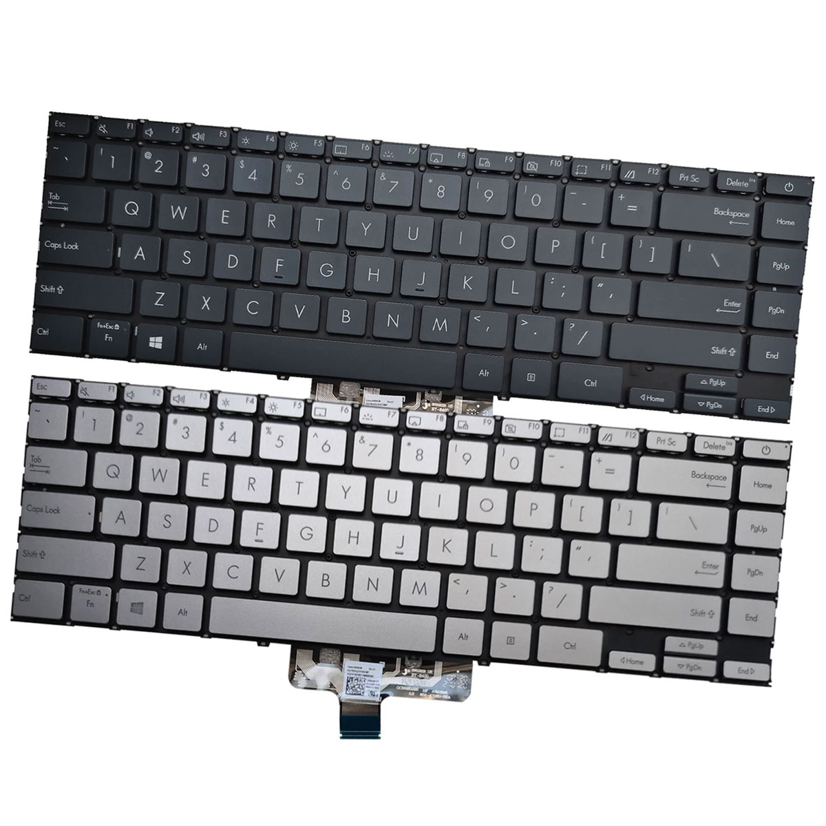 Bàn phím laptop Asus Zenbook Q407IQ Q408UG Led Bạc
