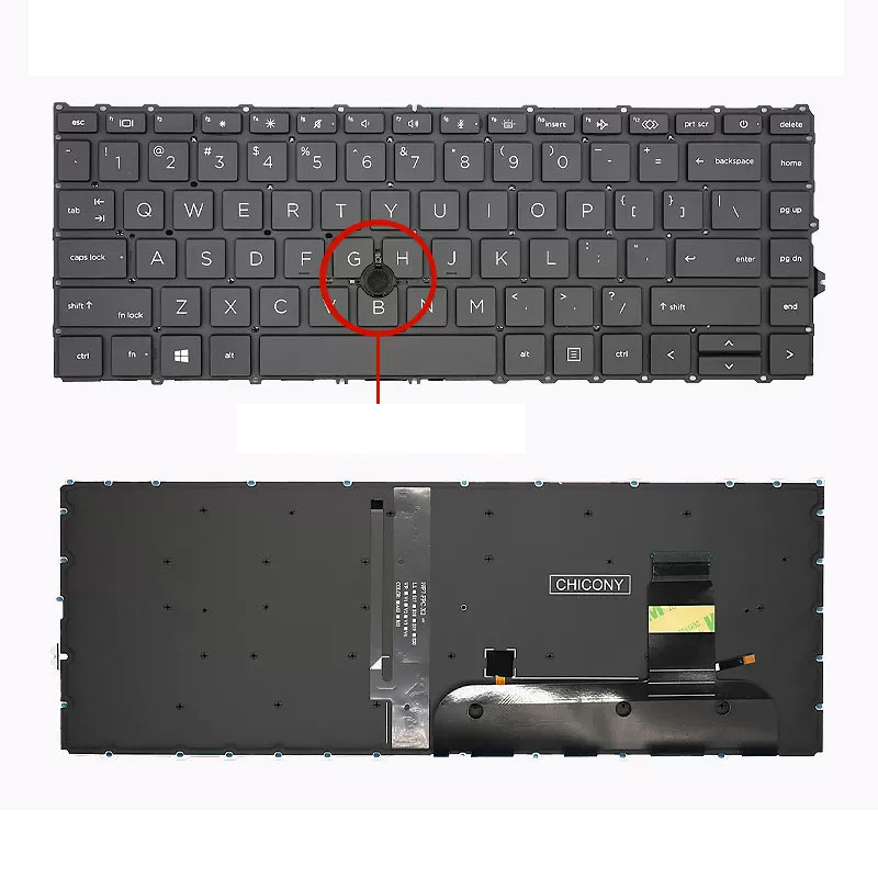 bàn phím keyboard Laptop HP Elitebook 745 840 845 G7 G8 Zbook Firefly 14 G7 G8 Zin Led chuẩn US