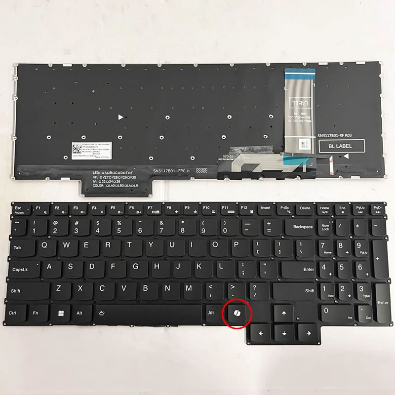 keyboard Bàn phím Lenovo Legion 5 15AHP10 15IRX10 15IAX10 R7000 Y7000 2025