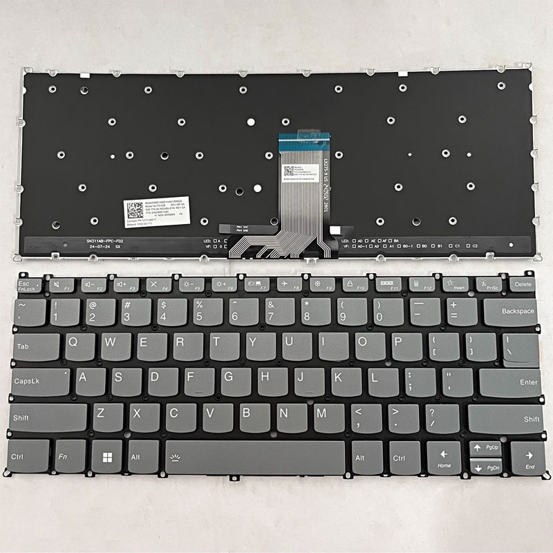 KEYBOARD Bàn phím Lenovo Yoga 7 2-in-1 14AHP9 14IML9 Màu xám