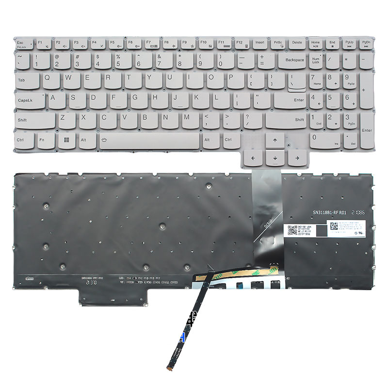 KEYBOARD  Bàn phím Lenovo Legion 5 Pro 16ACH6H 16ITH6H 16IAH7H 16ARH7H Y9000P R9000P 2021 2022 Zin led đen, bạc, rgb