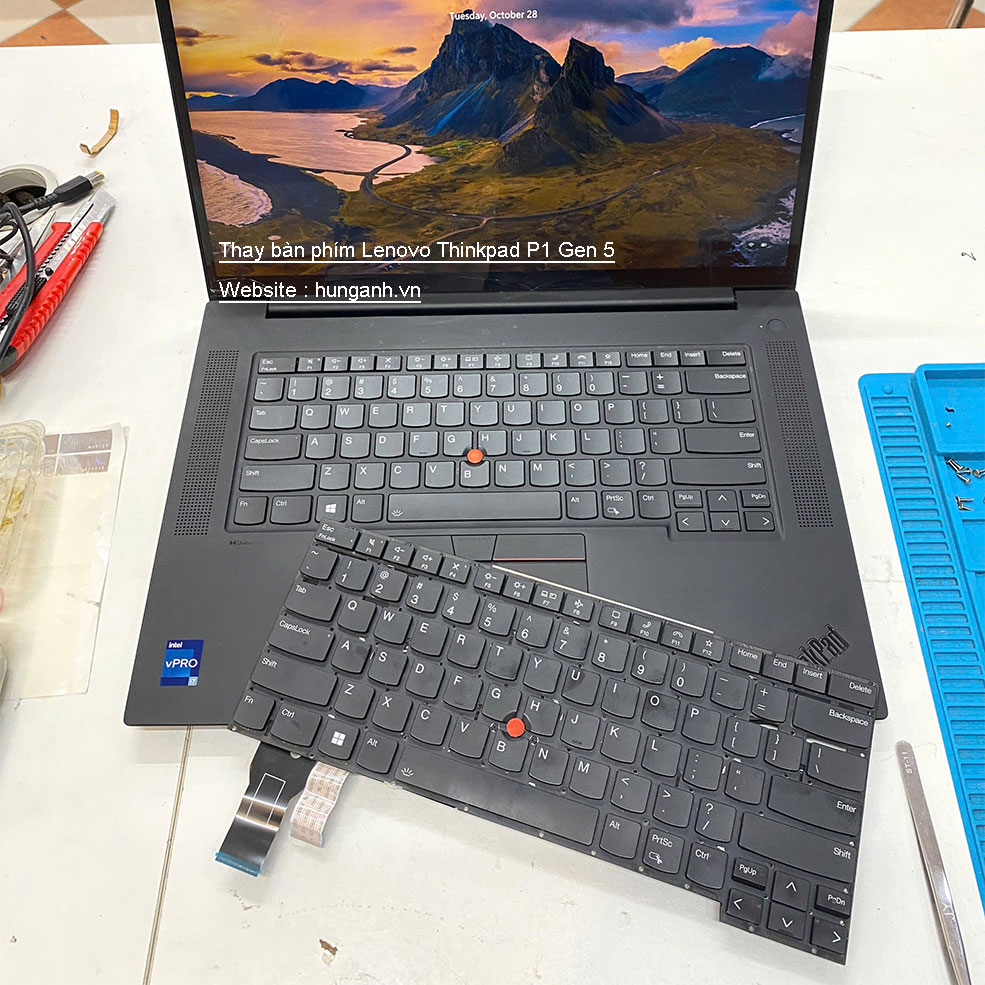 keyboard Bàn phím Lenovo Thinkpad P1, X1 Extreme Gen 4th 5th Zin led