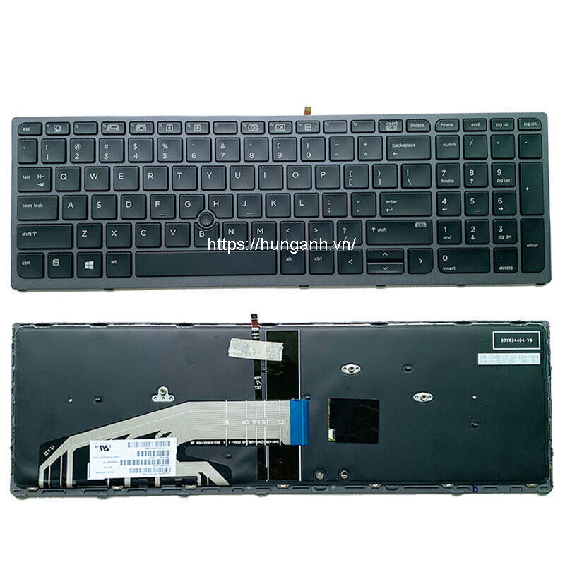Bàn phím laptop HP Zbook 17 G3 G4 Zin Led