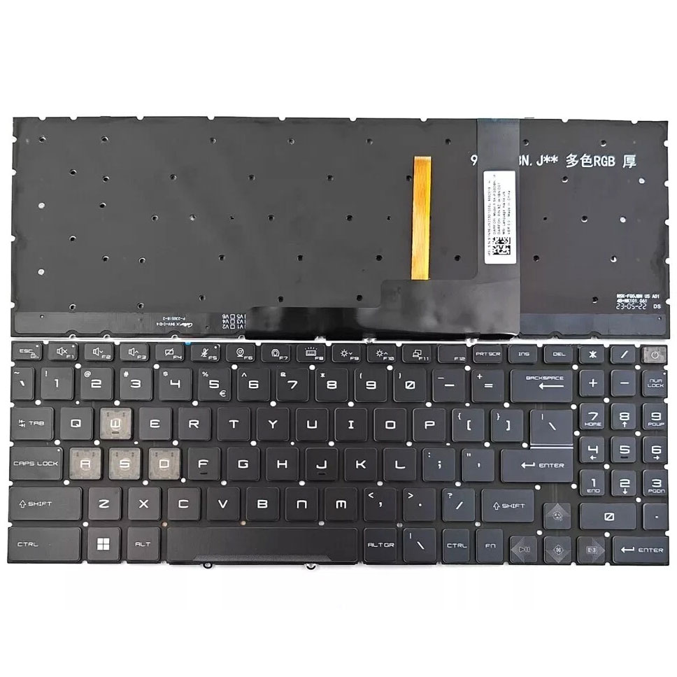 Bàn phím laptop MSI Cyborg 15 A12VE A12VF A12UCX-281VN Zin Led