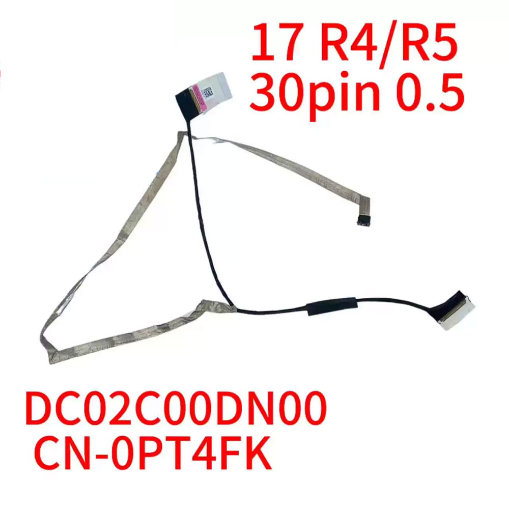cable cáp màn hình Dell Alienware 17 R4 R5 0PT4FK DC02C00DN00 30 pin 