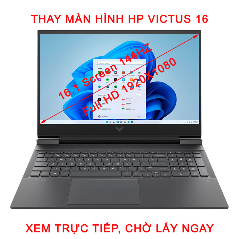 màn hình Laptop HP Gaming Victus 16 Series e0168AX e0170AX e0175AX e0177AX e0179AX d0013dx 60Hz 144Hz