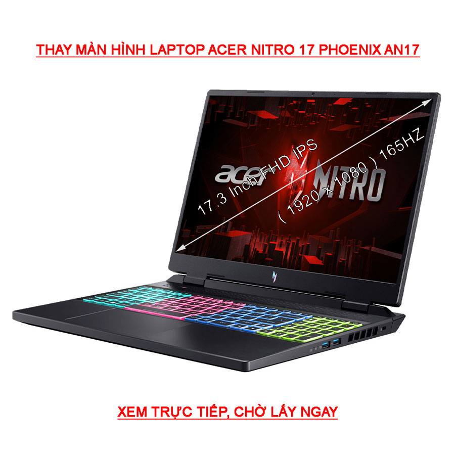 màn hình Laptop Acer Nitro 17 Phoenix AN17-51 50B9 7758 Gen 13th 2023