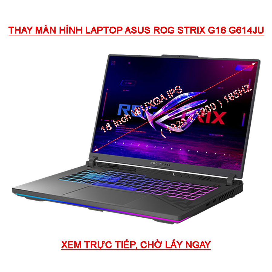Màn hình Laptop Asus ROG Strix G16 G614JU G614JV FHD+ (1920 x 1200, WUXGA), IPS 165HZ