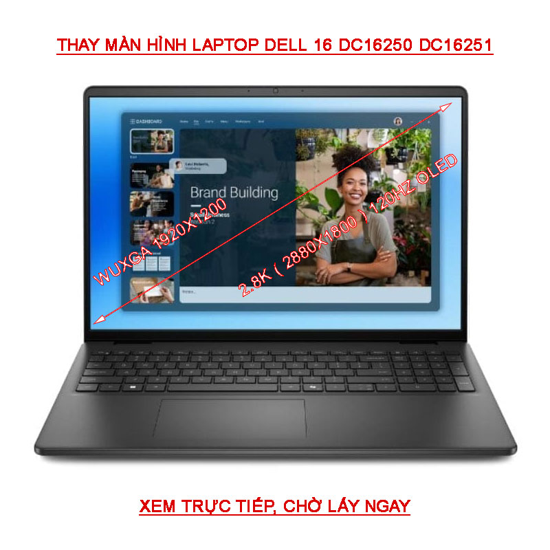 LCD màn hình Dell 16 DC16250 DC16251 FHD+ 100 sRGB
