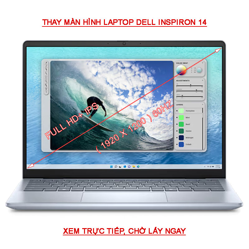 LCD màn hình Dell Inspiron 14 5440 FHD+ nâng cấp 100 sRGB