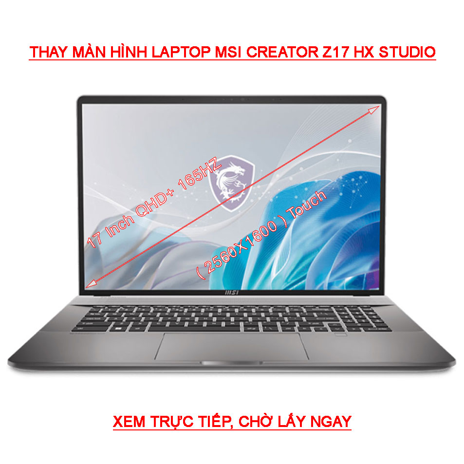 LCD màn hình MSI Creator Z17 HX Studio A14VFT A14VGT