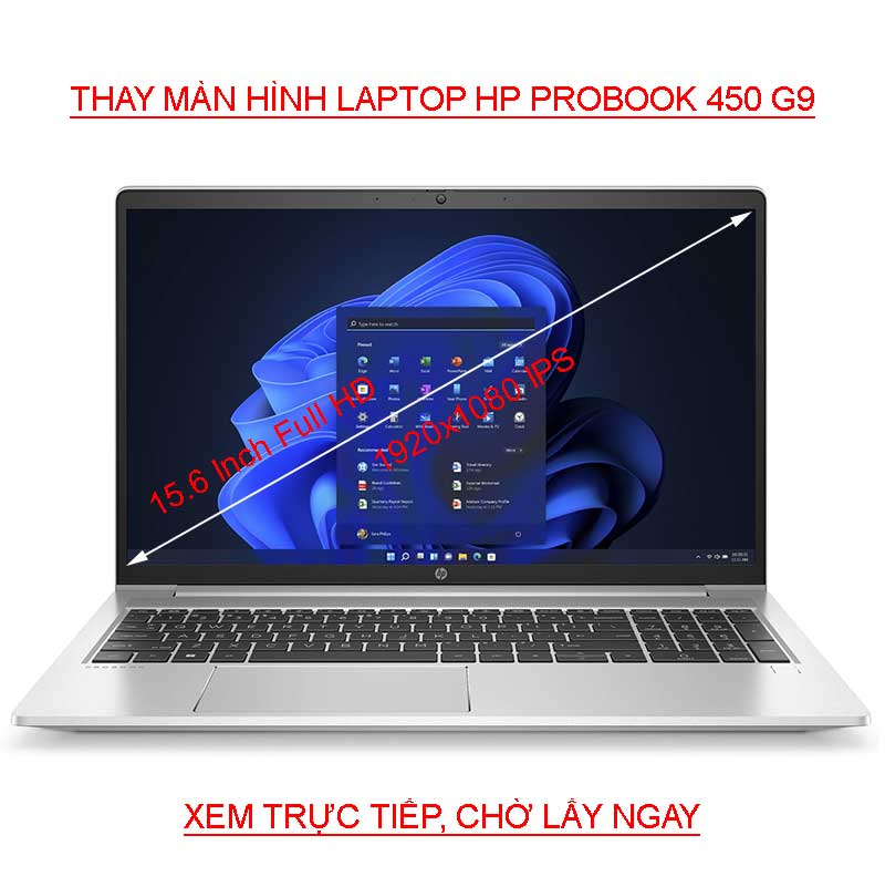 màn hình Laptop HP Probook 450 455 G9 Full HD 1920x1080 IPS