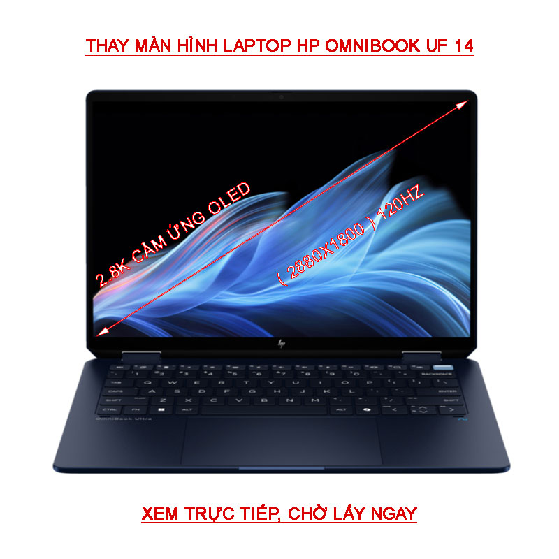 LCD màn hình HP OmniBook UF 14 fh0095TU fh0097TU fh0038TU fh0040TU OLED 2.8K 120HZ