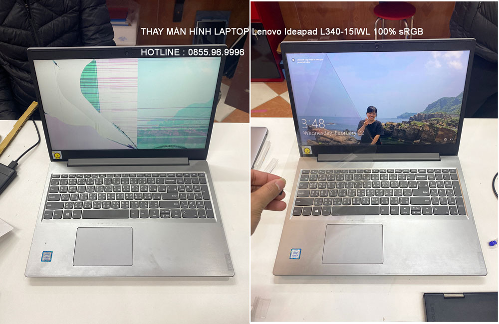 Thay màn hình laptop Lenovo L340 loại màn Full HD tấm nền IPS