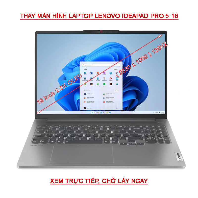LCD màn hình Laptop Lenovo Ideapad Pro 5 16AKP10 16IAH10 16ASP10 2.8K Oled 120hz