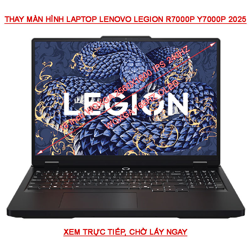 LCD màn Legion 5 16IRX10 16IAX10 16ADR10 R7000P Y7000P 2025 WQXGA 240HZ IPS, 165HZ OLED
