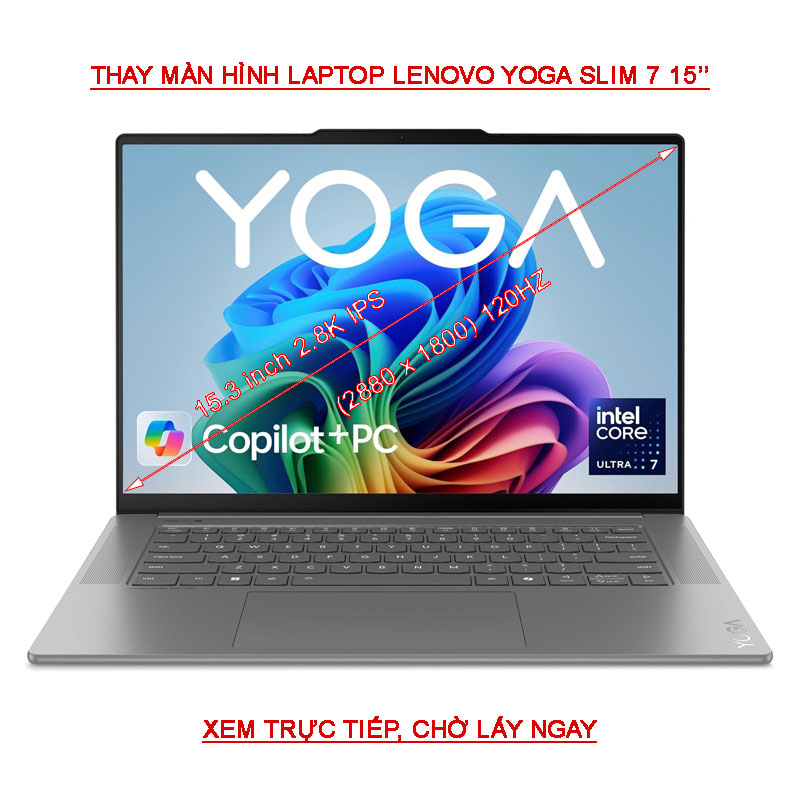 LCD màn hình laptop Lenovo Yoga Slim 7 15ILL9 2.8K 120HZ IPS cảm ứng