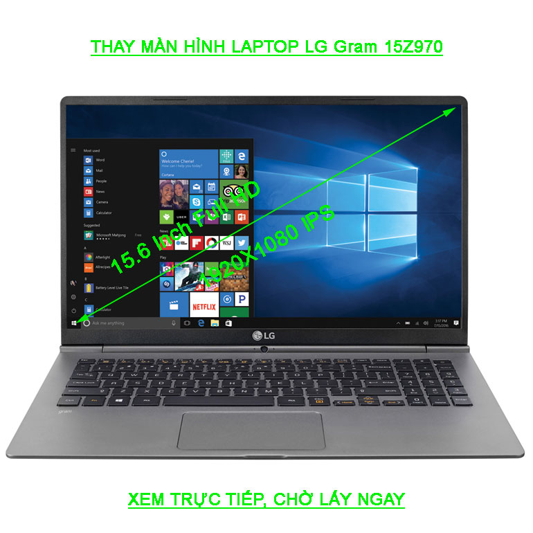 Màn hình Laptop LG Gram 15Z970  Full HD 1920x1080 IPS