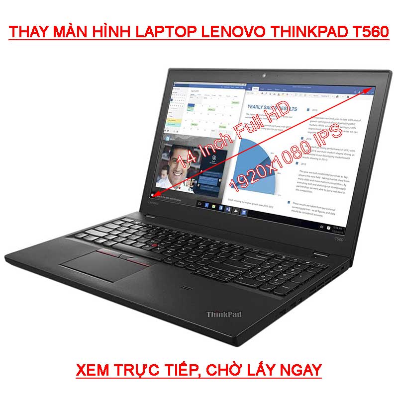 màn hình Laptop Lenovo Thinkpad T560 HD, Full HD IPS