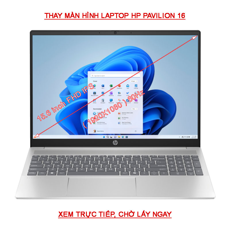 LCD màn hình HP Pavilion 16-af af0052TU af0053TU af0054TU af0055TU Ultra 16 Inch WUXGA 1920X1200 IPS
