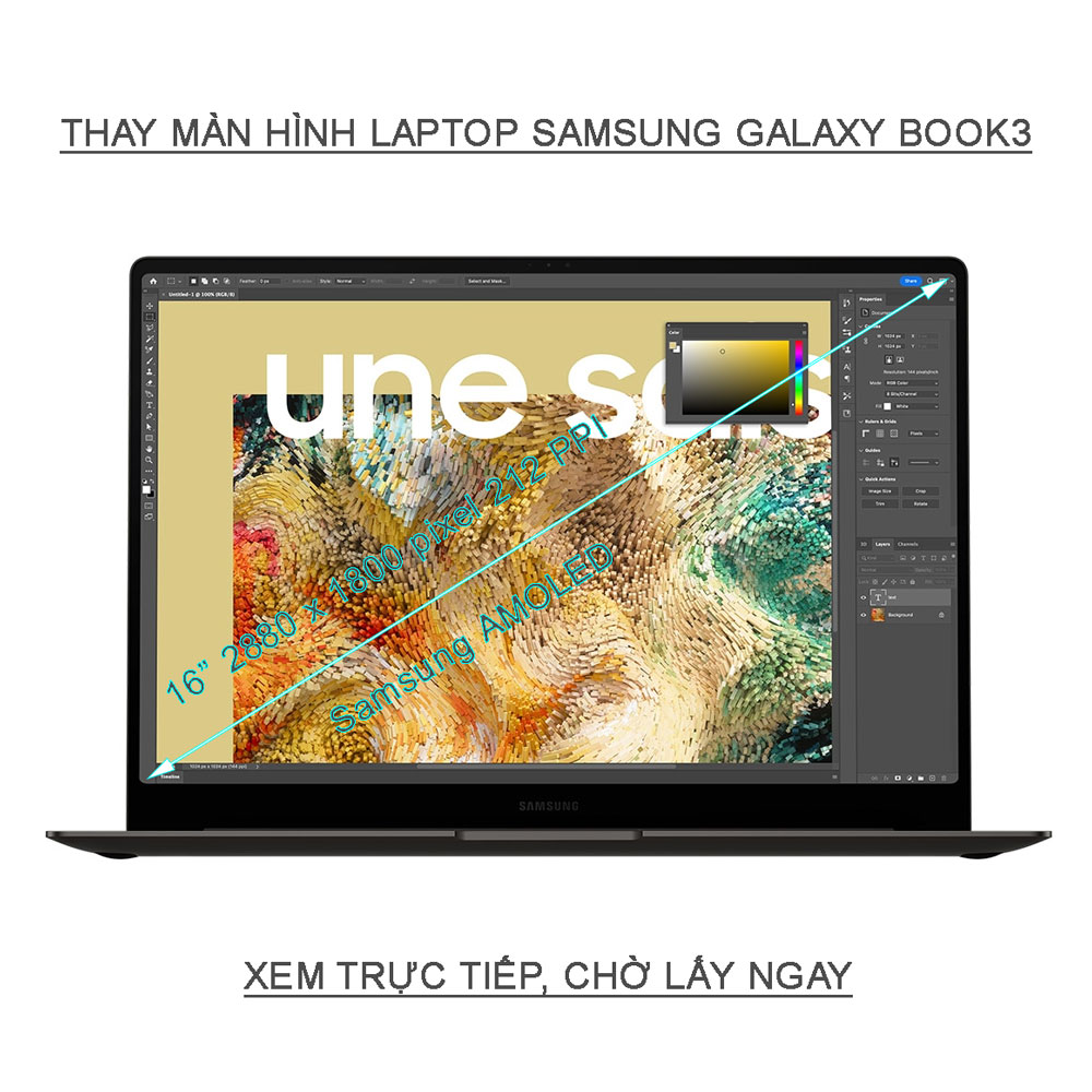 Thay màn hình Samsung Galaxy Book3 Ultra 16 NP960XFH Amoled