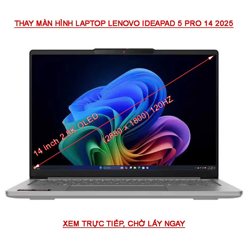 LCD màn hình Lenovo IdeaPad Pro 5 14GT 14IAH10 Xiaoxin Pro 2025 2.8K Oled 120HZ