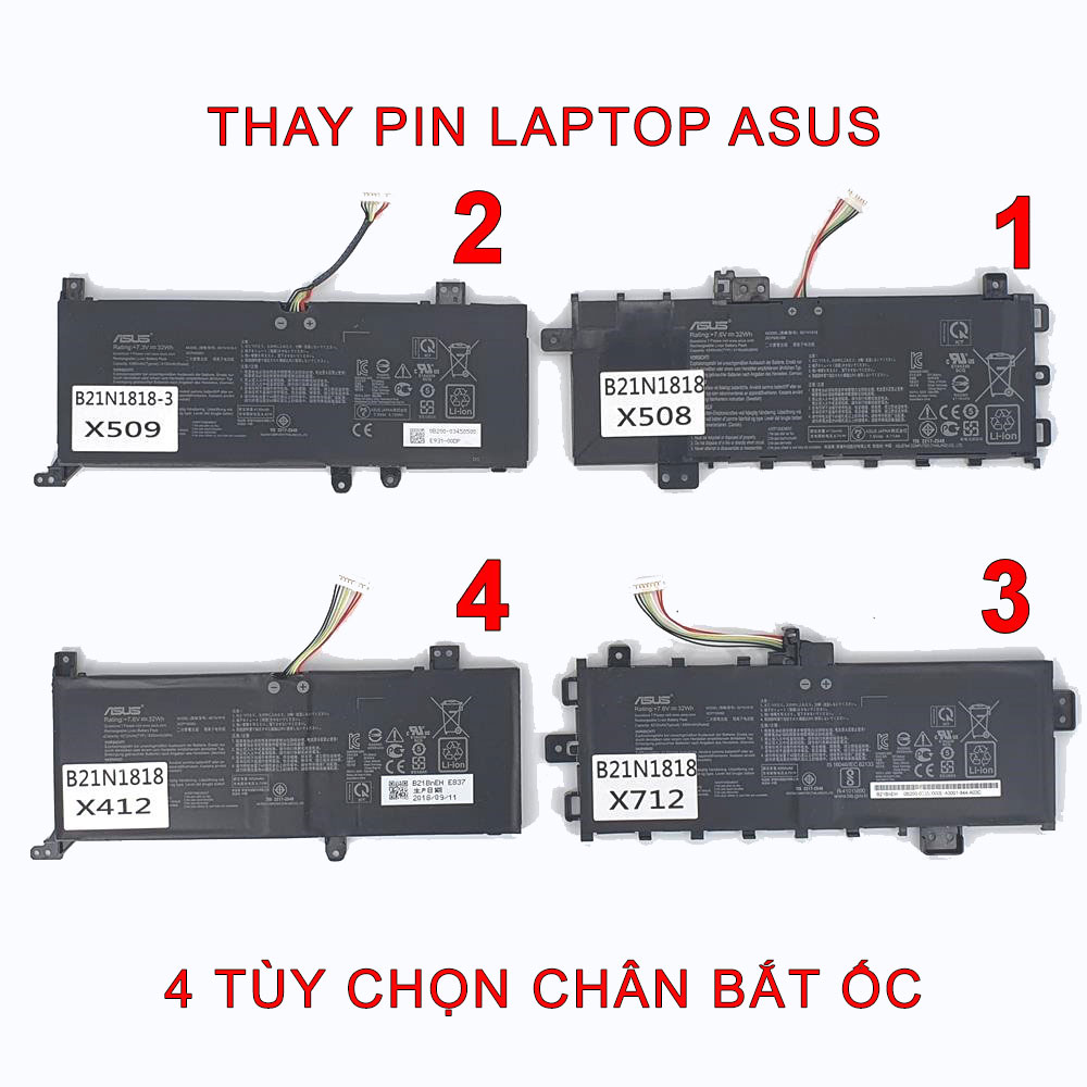 Pin Laptop Asus Vivobook X509 Series X509FA  X509FJ  X509JA X509JP  X509MA X509UA X509DA